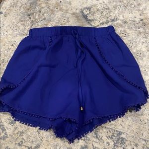 Blue shorts with tags